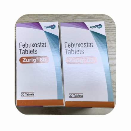 印度非布司他 非布索坦 痛风药 高尿酸 Febuxostat Zurig 80 zydus