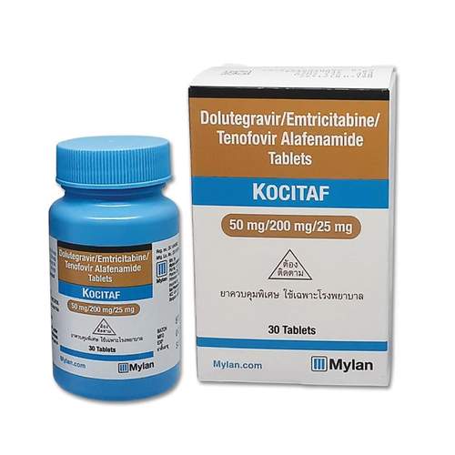 kocitaf 可西他夫（恩曲他滨+达可挥+特威凯组合） Dolutegravir50mg/Emtricitabine200mg/