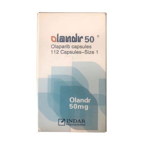 奥拉帕尼50mg*112粒/瓶 Olandr 50 Olaparib Capsules 112 INDAR奥拉帕利Lynparza