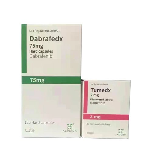 曲美替尼+达拉非尼组合一套 Trametinib Tumedx 2mg*30片&Dabrafenib Dabrafedx 75mg*1