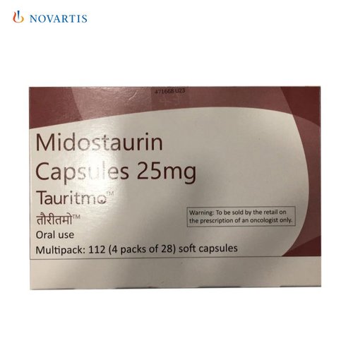 印度诺华版Tauritmo米哚妥林(midostaurin)25mg/112粒胶囊 （雷德帕斯RYDAPT）PKC412