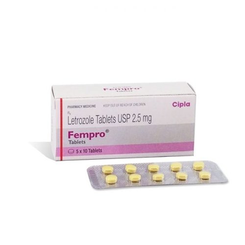 来曲唑片 2.5mg*50片 Fempro 2.5mg Tablet (Letrozole)