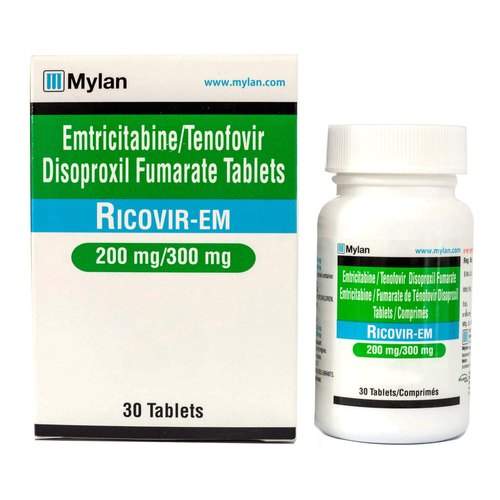 恩曲他滨替诺福韦片(舒发泰) 200mg:300mg*30片 Ricovir-EM Emtricitabine/ Tenofovi
